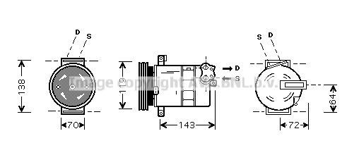 AVA QUALITY COOLING Kompresors, Gaisa kond. sistēma FTK086